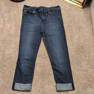 Liverpool Dark Blue Ankle Jeans